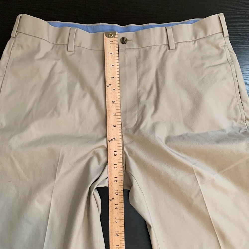 Brooks Brothers Pants 36x30 Khaki Lightweight Advantage Chino Clark 100% Cotton - Picture 14 of 14